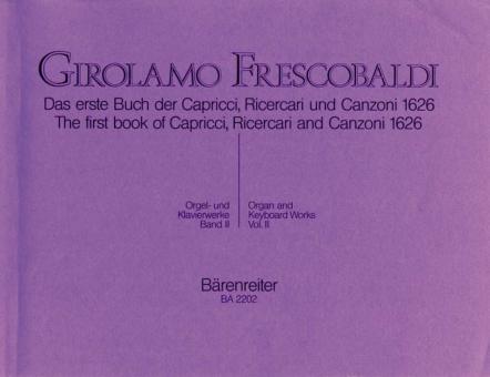 Le premier livre des Capricci, Ricercari et Canzoni de 1626 Standard