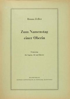 Zum Namenstag einer Oberin (Festgesang) 