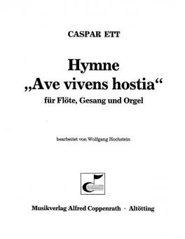 Hymne 'Ave vivens hostia' 