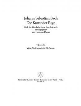 L'art de la fugue BWV 1080 Standard