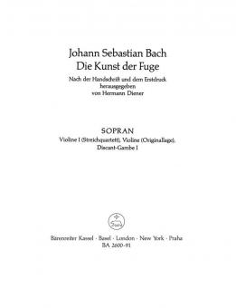 L'art de la fugue BWV 1080 Standard