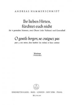 Ihr lieben Hirten, fürchtet euch nicht - O gentils bergers, ne craignez pas 