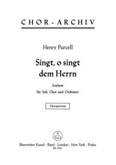 Singt, o singt dem Herrn - O, sing unto the Lord Standard