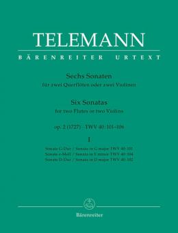 Six sonates op. 2 TWV 40:101, 102, 104 Standard