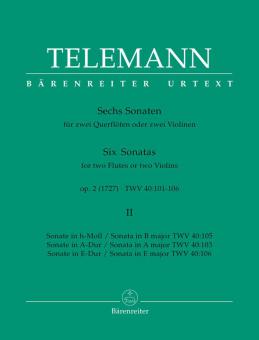 Six sonates op. 2 TWV 40:103, 105, 106 Standard