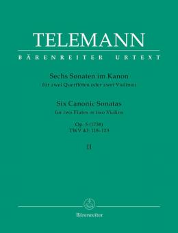 Six sonates en canon op. 5 TWV 40:118-123 Standard