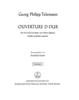 Ouverture en ré majeur TWV 55:D21 