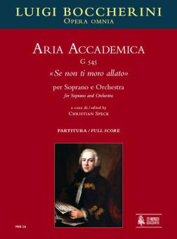 Aria Accademica Se non ti moro allato G545 
