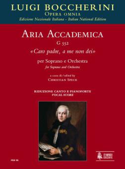 Aria accademica Caro padre, a me non dei G552 