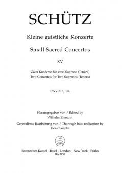 Kleine geistliche Konzerte Heft 15 