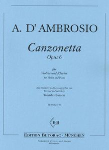 Canzonetta opus 6 