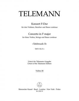 Concerto en fa majeur TWV 53:F1 