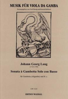 Sonata à Gambetta Solo con Basso 