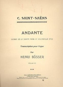 Andante de la Sonate op. 32 