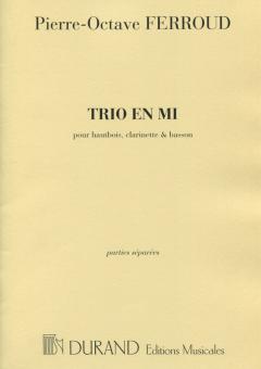 Trio en Mi Hautbois / Clarinette / Basson 
