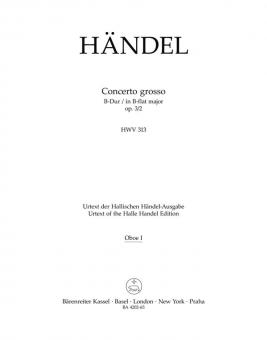 Concerto grosso en si bémol majeur op. 44960 HWV 313 