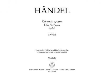 Concerto grosso en fa majeur op. 45019 HWV 315 