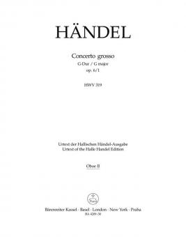 Concerto grosso en sol majeur op. 44932 HWV 319 