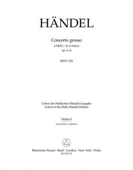 Concerto grosso en la mineur op. 45022 HWV 322 