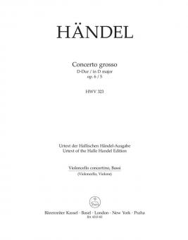 Concerto grosso en ré majeur op. 45052 HWV 323 