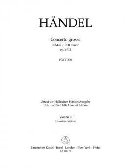 Concerto grosso en si mineur op. 45266 HWV 330 