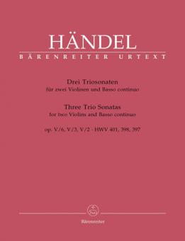 Trois sonates en trio op. 5 HWV 397, 398, 401 Standard