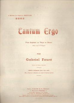 Tantum Ergo 