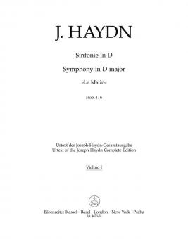 Symphonie No. 6 en rémajeur Hob. I:6 