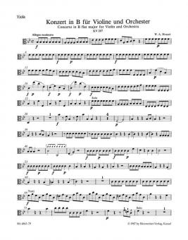 Concerto No. 1 en si bémol majeur KV 207 