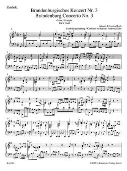 Concerto brandebourgeois No. 3 en sol majeur BWV 1048 
