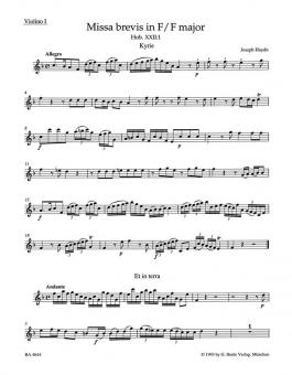 Missa brevis en fa majeur Hob: XXII:1 