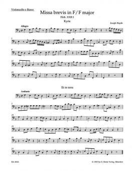 Missa brevis en fa majeur Hob: XXII:1 