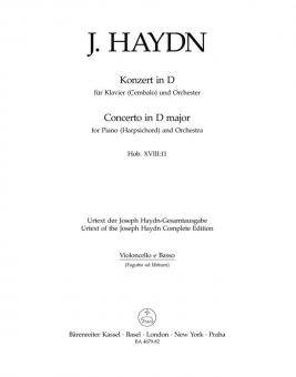 Concerto pour piano et orchestre en ré majeur Hob. XVIII:11 