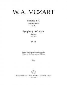 Symphonie No. 41 en ut majeur KV 551 