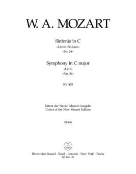 Symphonie No. 36 en ut majeur KV 425 
