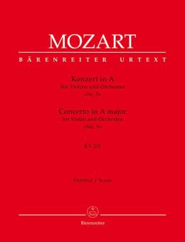 Concerto No. 5 en la majeur KV 219 Standard