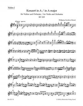 Concerto No. 5 en la majeur KV 219 