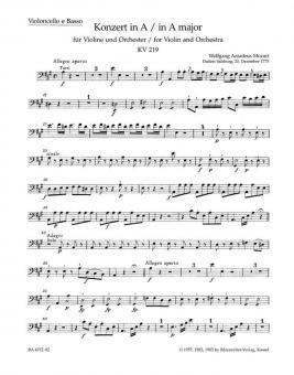 Concerto No. 5 en la majeur KV 219 