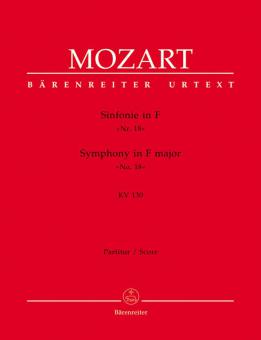 Symphonie No. 18 en fa majeur KV 130 