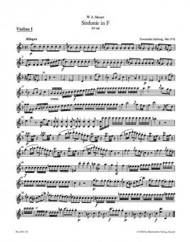Symphonie No. 18 en fa majeur KV 130 