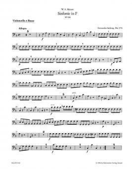 Symphonie No. 18 en fa majeur KV 130 