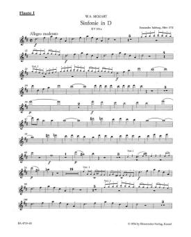 Symphonie en ré majeur KV 141a (161) 