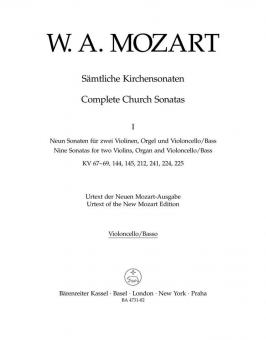 L'intégrale des sonates d'église, cahier 1 