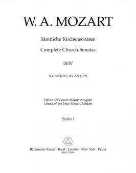 L'intégrale des sonates d'église, cahiers 3/4 