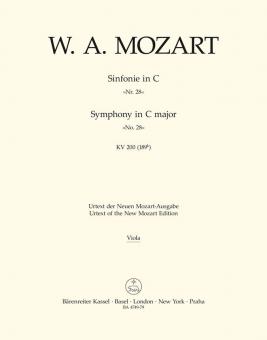 Symphonie No. 28 en ut majeur KV 200 (173e) 