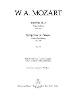 Symphonie No. 38 en ré majeur KV 504 