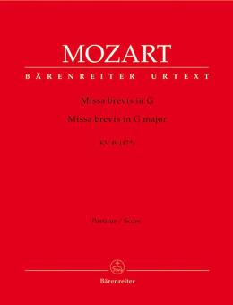 Missa brevis en sol majeur KV 49 (47d) Standard
