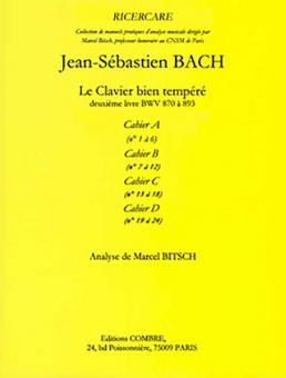 Clavier bien tempéré 2e livre, cahier A no1 à 6 
