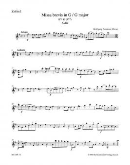 Missa brevis en sol majeur KV 49 (47d) 