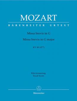 Missa brevis en sol majeur KV 49 (47d) Standard